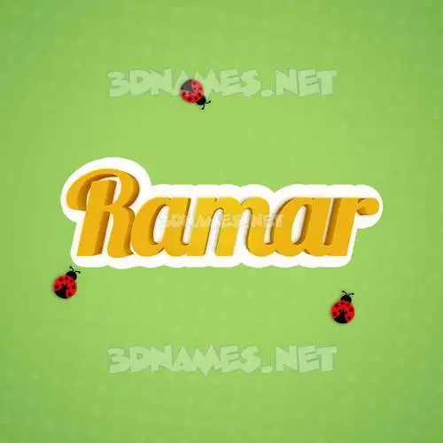 ramar in Ladybugs style - 3D name wallpaper ramar in Ladybugs style - 3D name wallpaper