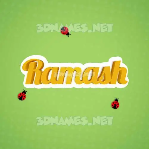 ramash in Ladybugs style - 3D name wallpaper ramash in Ladybugs style - 3D name wallpaper