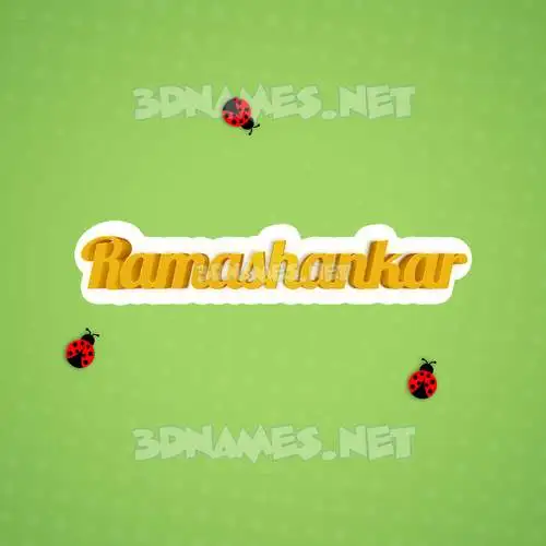 ramashankar in Ladybugs style - 3D name wallpaper