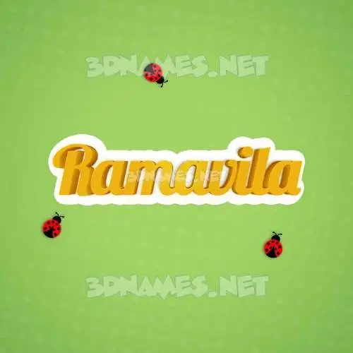 ramavila in Ladybugs style - 3D name wallpaper ramavila in Ladybugs style - 3D name wallpaper