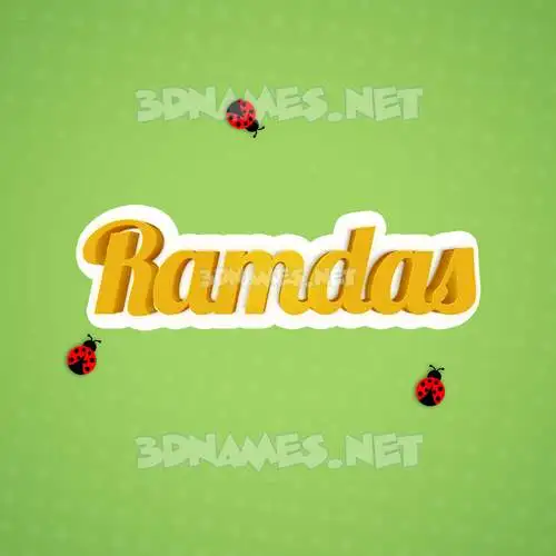ramdas in Ladybugs style - 3D name wallpaper ramdas in Ladybugs style - 3D name wallpaper