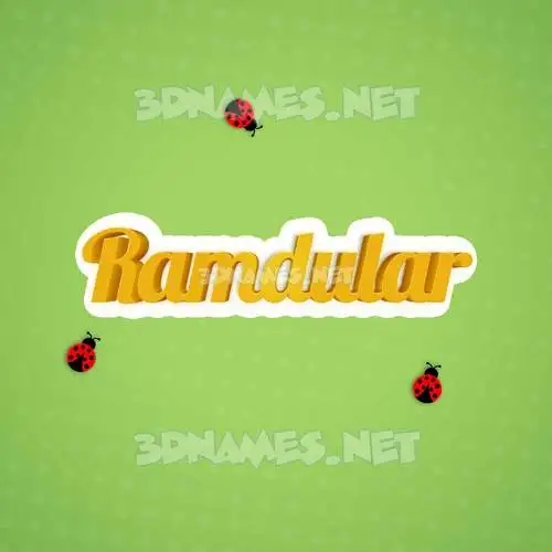 ramdular in Ladybugs style - 3D name wallpaper ramdular in Ladybugs style - 3D name wallpaper