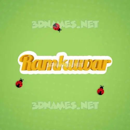 ramkuwar in Ladybugs style - 3D name wallpaper ramkuwar in Ladybugs style - 3D name wallpaper