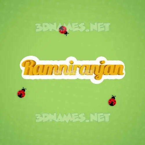 ramniranjan in Ladybugs style - 3D name wallpaper ramniranjan in Ladybugs style - 3D name wallpaper