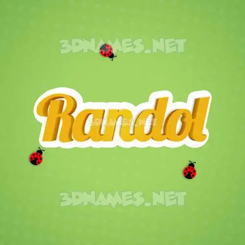 randol in Ladybugs style - 3D name wallpaper randol in Ladybugs style - 3D name wallpaper
