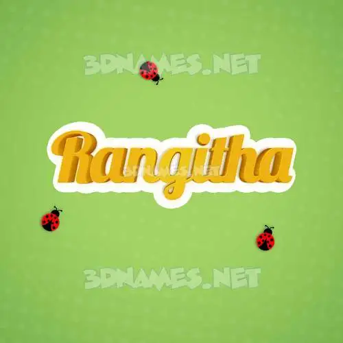 rangitha in Ladybugs style - 3D name wallpaper rangitha in Ladybugs style - 3D name wallpaper