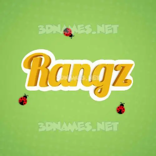 rangz in Ladybugs style - 3D name wallpaper rangz in Ladybugs style - 3D name wallpaper
