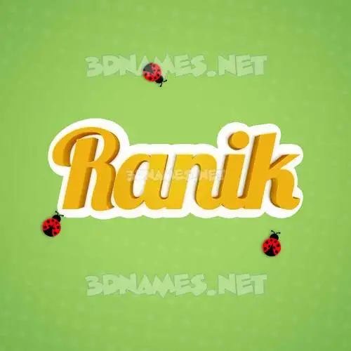 ranik in Ladybugs style - 3D name wallpaper ranik in Ladybugs style - 3D name wallpaper