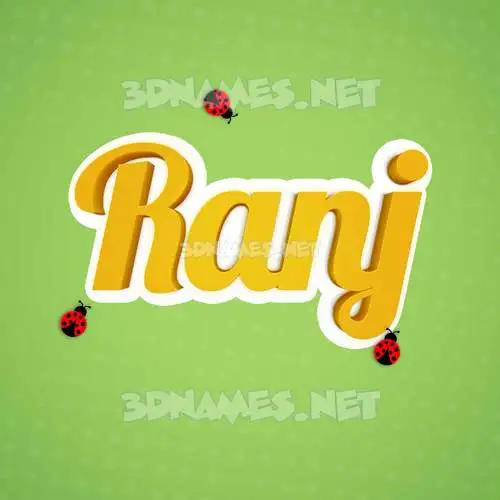 ranj in Ladybugs style - 3D name wallpaper ranj in Ladybugs style - 3D name wallpaper