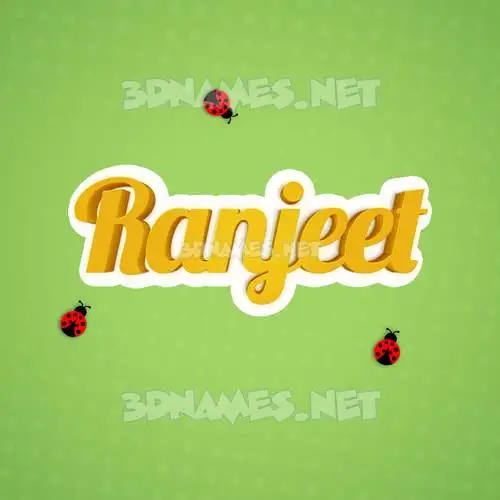 ranjeet in Ladybugs style - 3D name wallpaper ranjeet in Ladybugs style - 3D name wallpaper