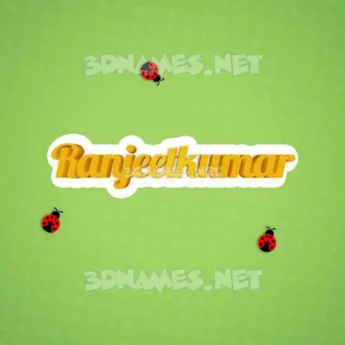 ranjeetkumar in Ladybugs style - 3D name wallpaper ranjeetkumar in Ladybugs style - 3D name wallpaper