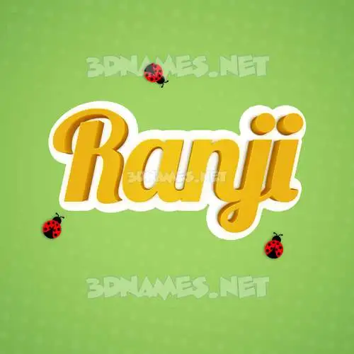 ranji in Ladybugs style - 3D name wallpaper ranji in Ladybugs style - 3D name wallpaper