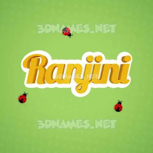 ranjini in Ladybugs style - 3D name wallpaper ranjini in Ladybugs style - 3D name wallpaper