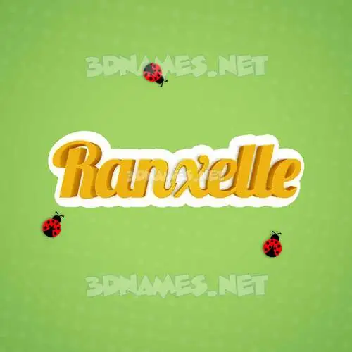 ranxelle in Ladybugs style - 3D name wallpaper ranxelle in Ladybugs style - 3D name wallpaper