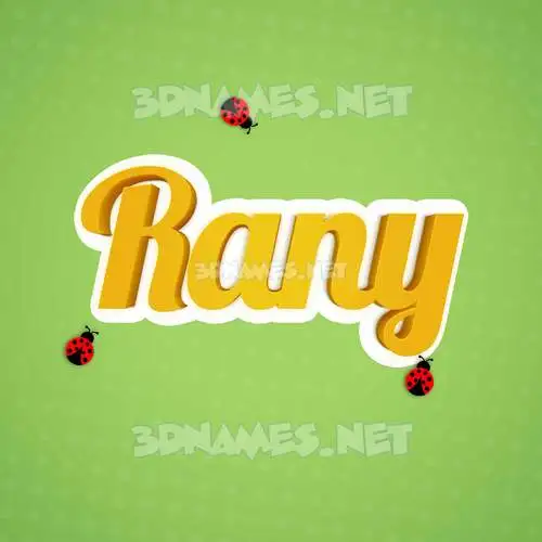 rany in Ladybugs style - 3D name wallpaper rany in Ladybugs style - 3D name wallpaper