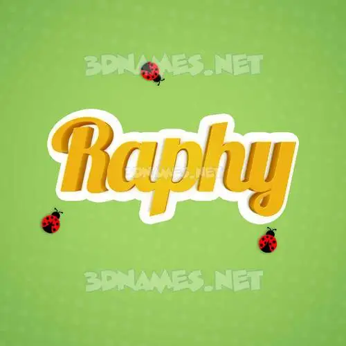 raphy in Ladybugs style - 3D name wallpaper raphy in Ladybugs style - 3D name wallpaper