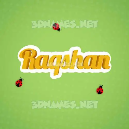 raqshan in Ladybugs style - 3D name wallpaper raqshan in Ladybugs style - 3D name wallpaper