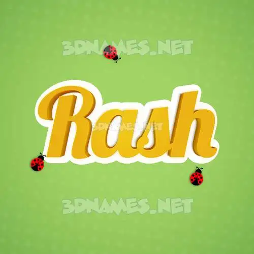rash in Ladybugs style - 3D name wallpaper rash in Ladybugs style - 3D name wallpaper