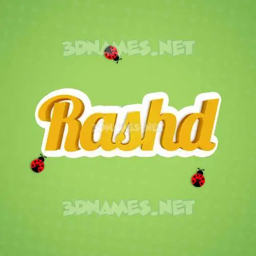 rashd in Ladybugs style - 3D name wallpaper rashd in Ladybugs style - 3D name wallpaper