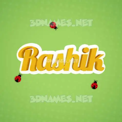 rashik in Ladybugs style - 3D name wallpaper rashik in Ladybugs style - 3D name wallpaper