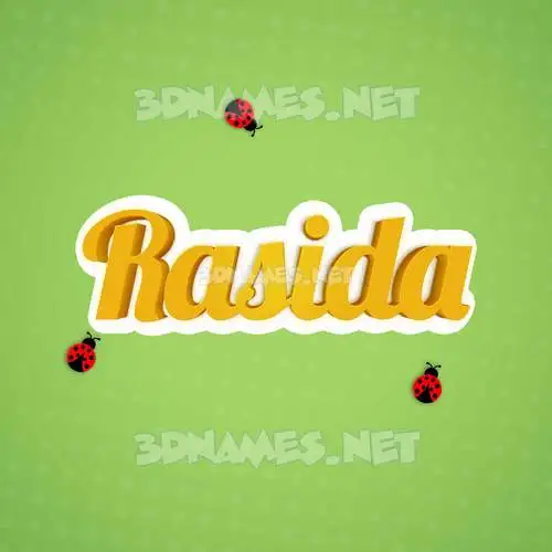 rasida in Ladybugs style - 3D name wallpaper rasida in Ladybugs style - 3D name wallpaper