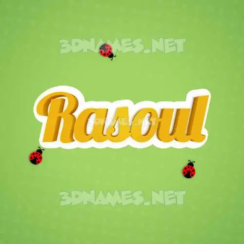 rasoul in Ladybugs style - 3D name wallpaper rasoul in Ladybugs style - 3D name wallpaper