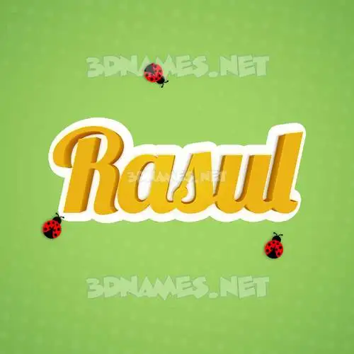 rasul in Ladybugs style - 3D name wallpaper rasul in Ladybugs style - 3D name wallpaper