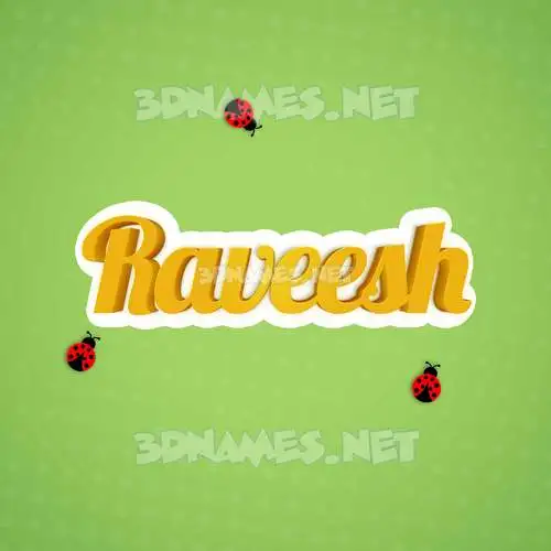 raveesh in Ladybugs style - 3D name wallpaper raveesh in Ladybugs style - 3D name wallpaper