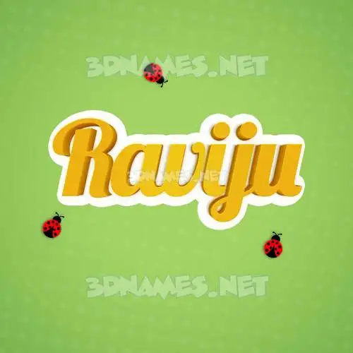 raviju in Ladybugs style - 3D name wallpaper raviju in Ladybugs style - 3D name wallpaper