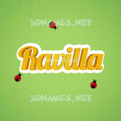 ravilla in Ladybugs style - 3D name wallpaper ravilla in Ladybugs style - 3D name wallpaper