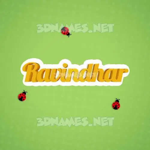 ravindhar in Ladybugs style - 3D name wallpaper ravindhar in Ladybugs style - 3D name wallpaper