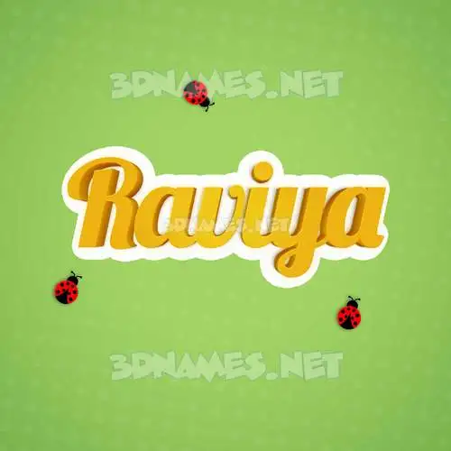 raviya in Ladybugs style - 3D name wallpaper raviya in Ladybugs style - 3D name wallpaper
