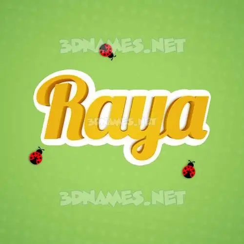 raya in Ladybugs style - 3D name wallpaper raya in Ladybugs style - 3D name wallpaper