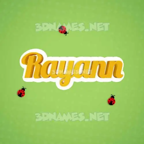rayann in Ladybugs style - 3D name wallpaper rayann in Ladybugs style - 3D name wallpaper