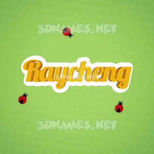 raycheng in Ladybugs style - 3D name wallpaper raycheng in Ladybugs style - 3D name wallpaper
