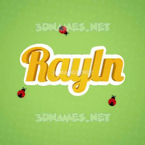 rayln in Ladybugs style - 3D name wallpaper rayln in Ladybugs style - 3D name wallpaper