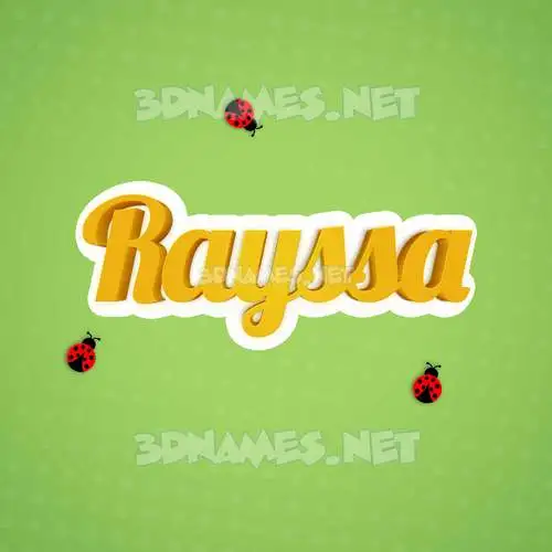 rayssa in Ladybugs style - 3D name wallpaper rayssa in Ladybugs style - 3D name wallpaper