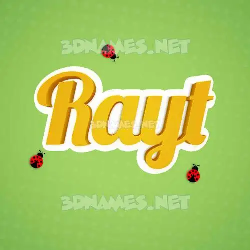 rayt in Ladybugs style - 3D name wallpaper rayt in Ladybugs style - 3D name wallpaper