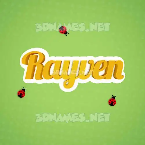rayven in Ladybugs style - 3D name wallpaper rayven in Ladybugs style - 3D name wallpaper