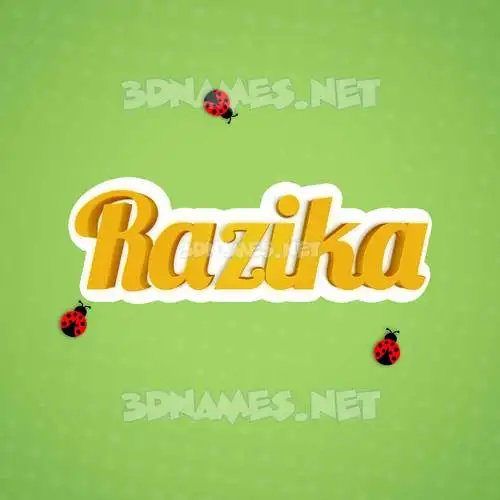 razika in Ladybugs style - 3D name wallpaper razika in Ladybugs style - 3D name wallpaper