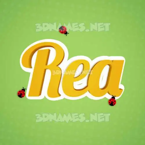 rea in Ladybugs style - 3D name wallpaper rea in Ladybugs style - 3D name wallpaper