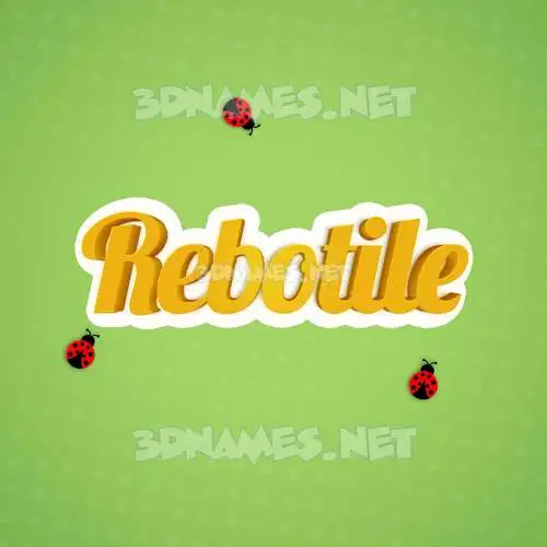 rebotile in Ladybugs style - 3D name wallpaper rebotile in Ladybugs style - 3D name wallpaper