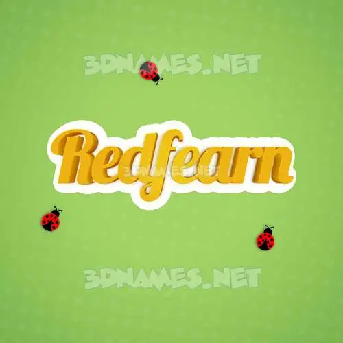 redfearn in Ladybugs style - 3D name wallpaper redfearn in Ladybugs style - 3D name wallpaper