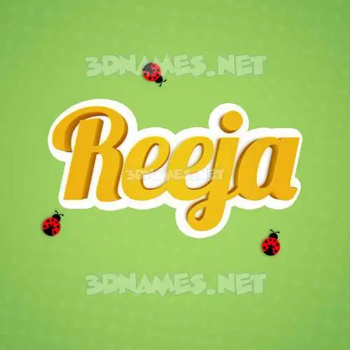 reeja in Ladybugs style - 3D name wallpaper reeja in Ladybugs style - 3D name wallpaper