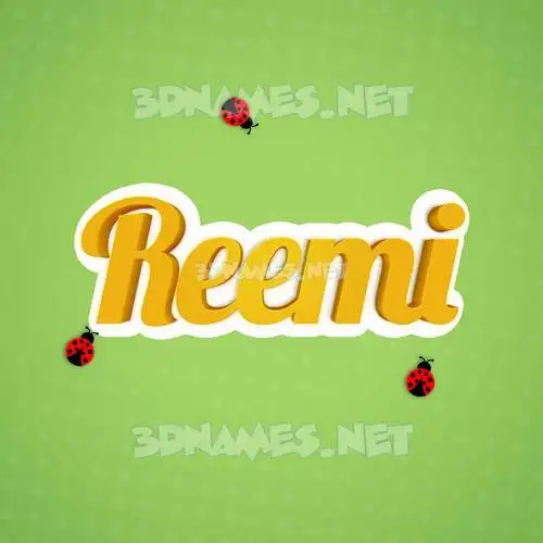 reemi in Ladybugs style - 3D name wallpaper reemi in Ladybugs style - 3D name wallpaper
