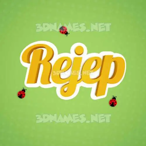 rejep in Ladybugs style - 3D name wallpaper rejep in Ladybugs style - 3D name wallpaper