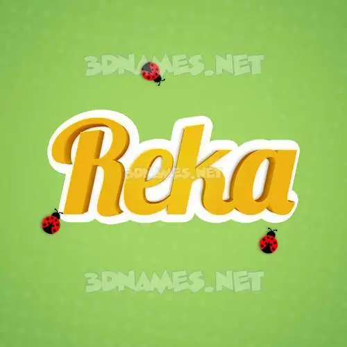 reka in Ladybugs style - 3D name wallpaper reka in Ladybugs style - 3D name wallpaper