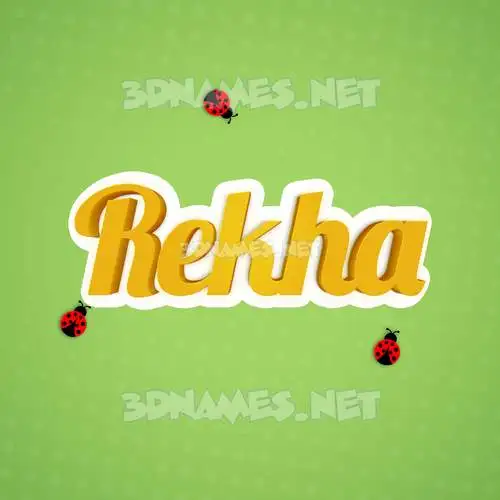 rekha in Ladybugs style - 3D name wallpaper rekha in Ladybugs style - 3D name wallpaper