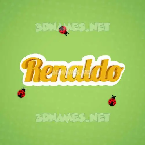 renaldo in Ladybugs style - 3D name wallpaper renaldo in Ladybugs style - 3D name wallpaper