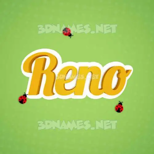 reno in Ladybugs style - 3D name wallpaper reno in Ladybugs style - 3D name wallpaper